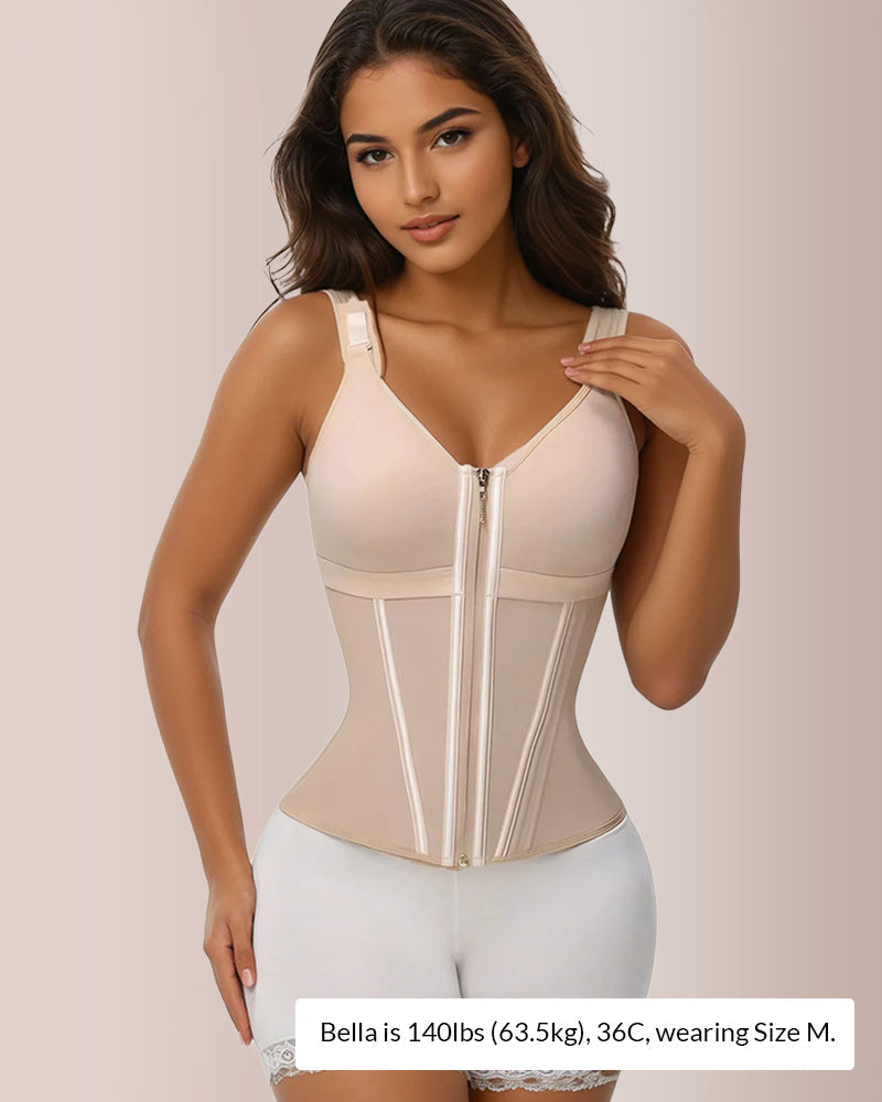 Willluxe® CurveFlex - Double-Layer Tummy Waist Shaper With Bra