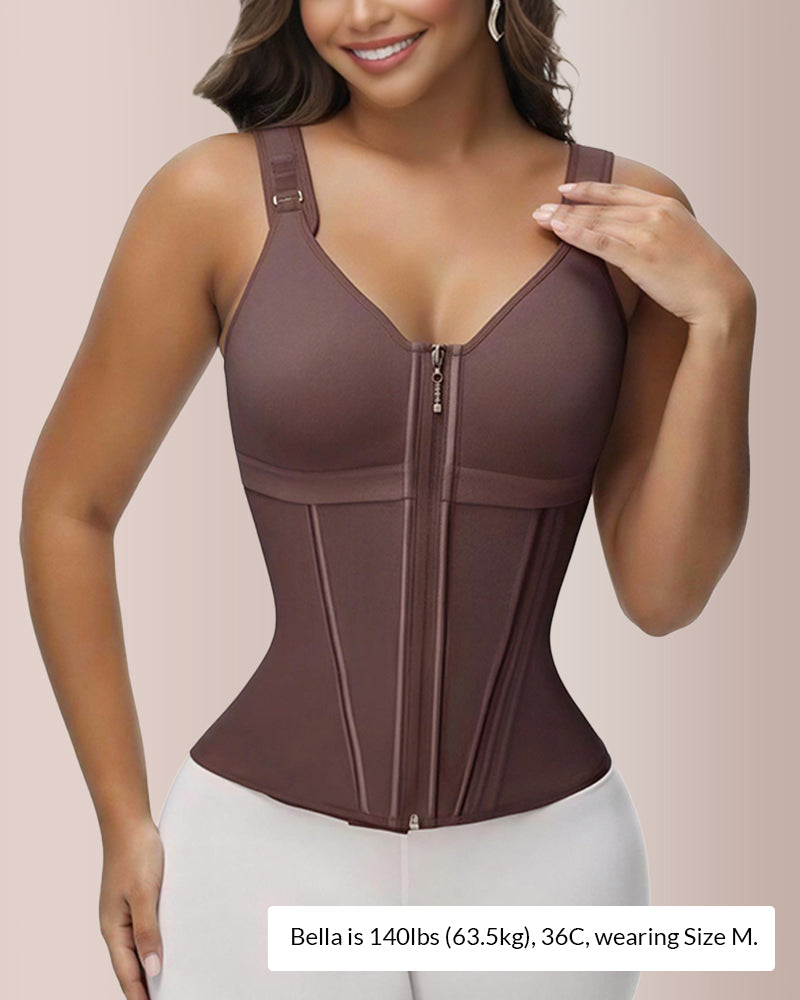 Willluxe® CurveFlex - Double-Layer Tummy Waist Shaper With Bra