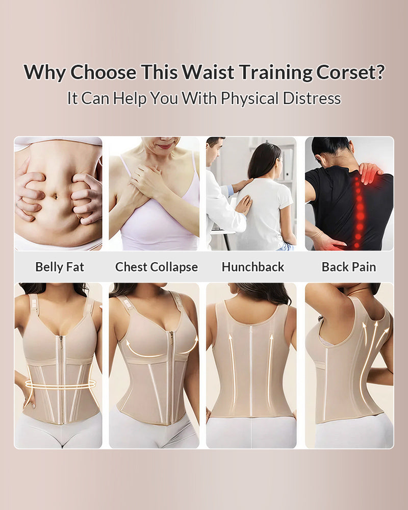 Willluxe® CurveFlex - Double-Layer Tummy Waist Shaper With Bra
