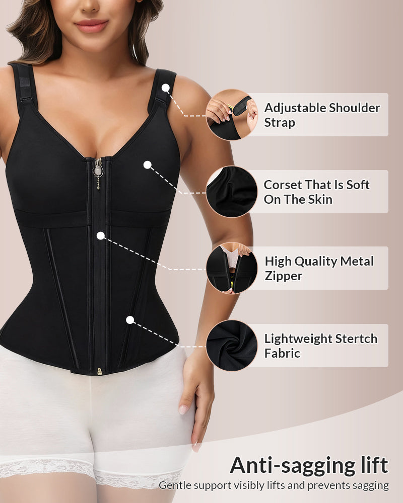 Willluxe® CurveFlex - Double-Layer Tummy Waist Shaper With Bra