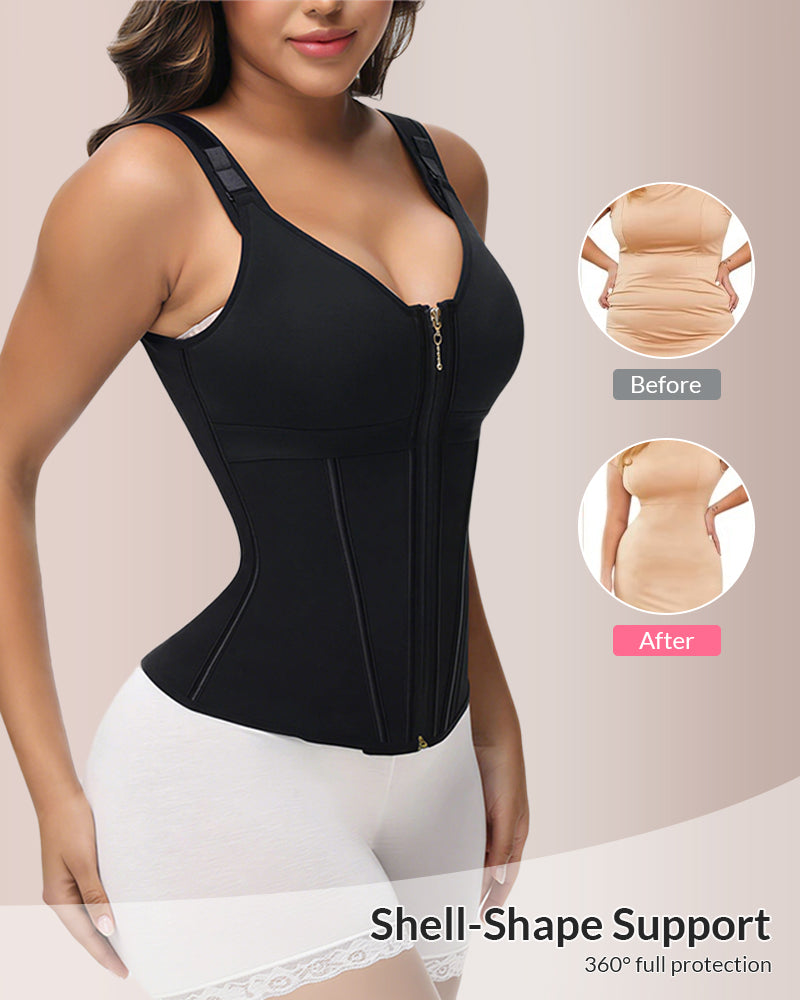 Willluxe® CurveFlex - Double-Layer Tummy Waist Shaper With Bra