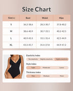 Willluxe® CurveFlex - V Neck Bodysuit Tummy Control Shapewear