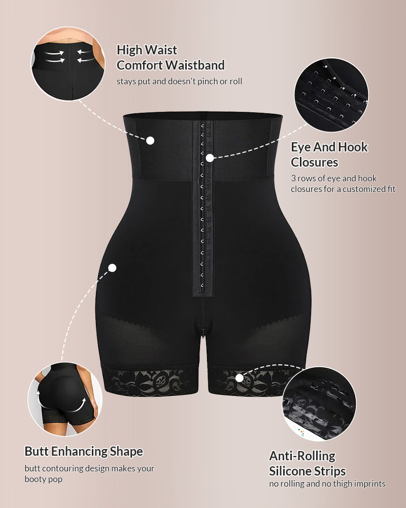 Willluxe® CurveFlex - High Waist Butt Lift Girdle Shorts