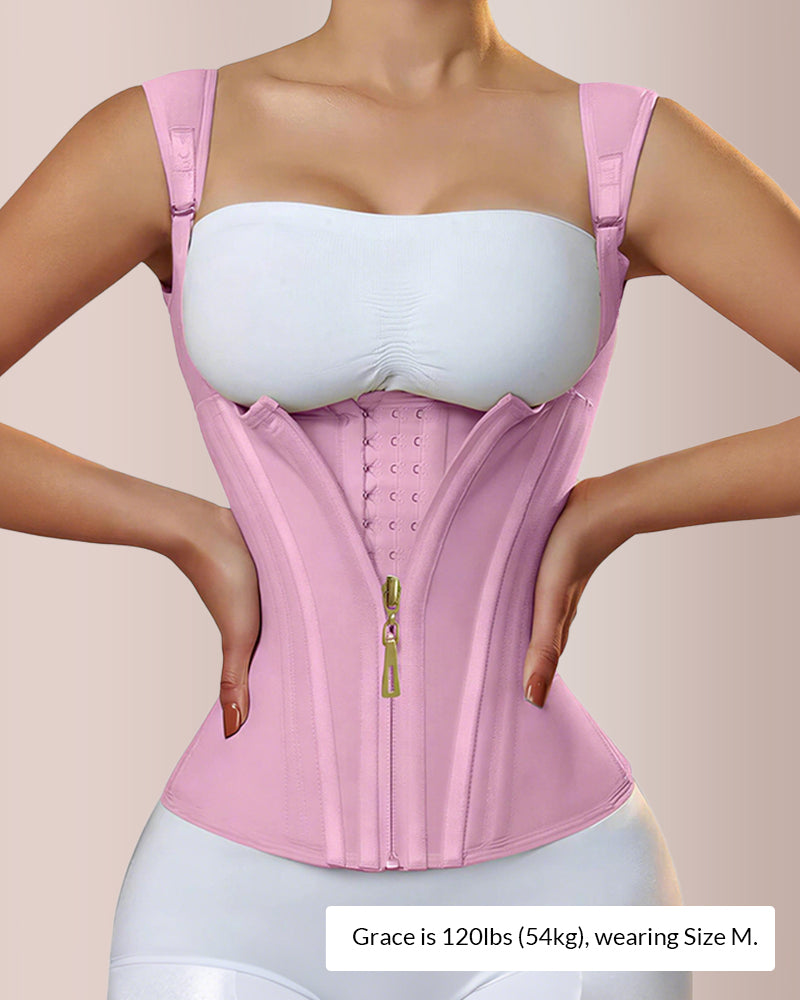 Willluxe® CurveFlex - Double Waistband Corset Waist Trainer