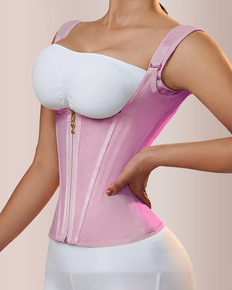 Willluxe® CurveFlex - Double Waistband Corset Waist Trainer