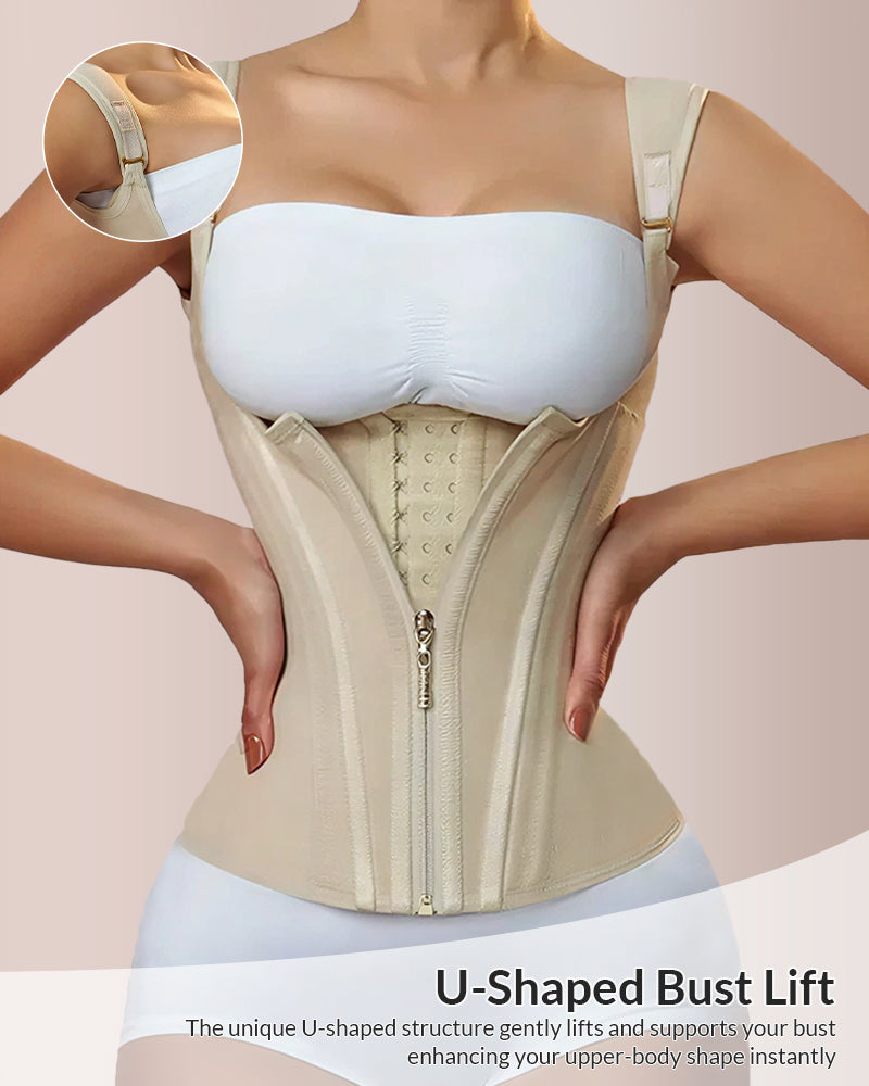 Willluxe® CurveFlex - Double Waistband Corset Waist Trainer