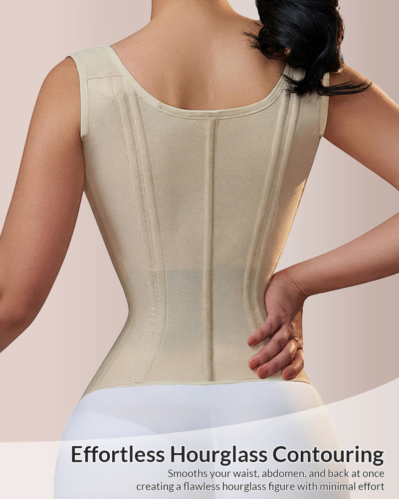 Willluxe® CurveFlex - Double Waistband Corset Waist Trainer
