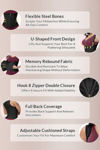 Willluxe® CurveFlex - Double Waistband Corset Waist Trainer