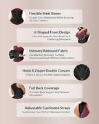 Willluxe® CurveFlex - Double Waistband Corset Waist Trainer