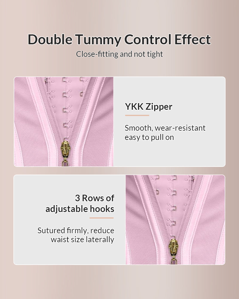 Willluxe® CurveFlex - Double Waistband Corset Waist Trainer
