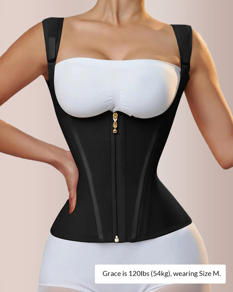 Willluxe® CurveFlex - Double Waistband Corset Waist Trainer