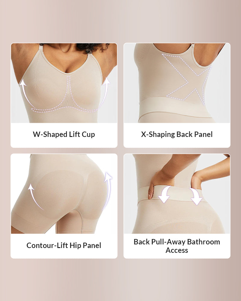 Willluxe® CurveFlex - All-in-One Bodysuit with Easy-Off Design