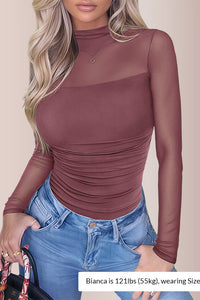 Willluxe® CurveFlex - Turtle Neck Long Sleeve Shapewear