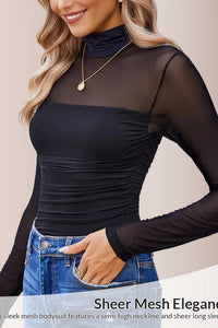 Willluxe® CurveFlex - Turtle Neck Long Sleeve Shapewear