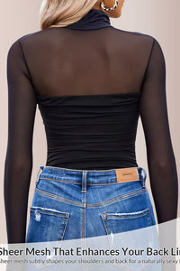 Willluxe® CurveFlex - Turtle Neck Long Sleeve Shapewear