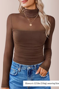 Willluxe® CurveFlex - Turtle Neck Long Sleeve Shapewear