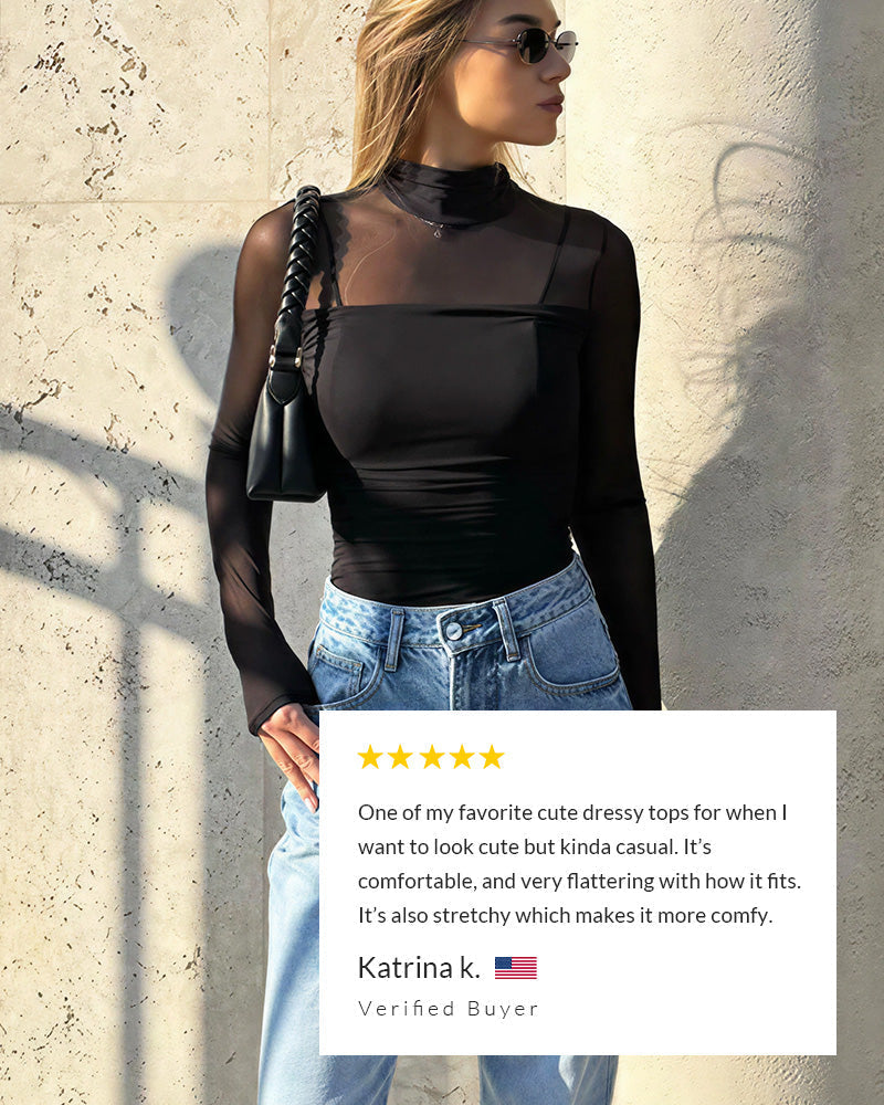 Willluxe® CurveFlex - Turtle Neck Long Sleeve Shapewear