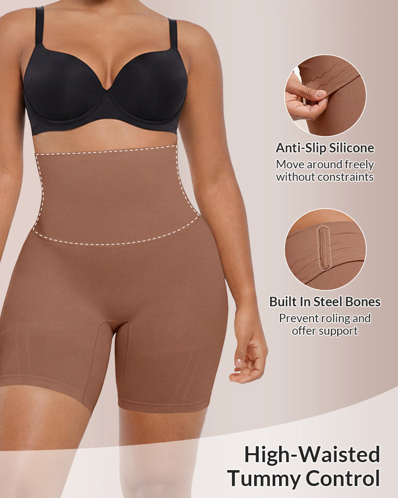 Willluxe® CurveFlex - High Waisted Seamless Sculpting Shorts