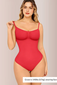 Willluxe® Seamless Bust-Covered Thong Bodysuit