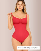Willluxe® Seamless Bust-Covered Thong Bodysuit