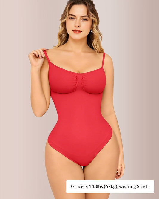 WILLLUXE® Seamless Bust-Covered Thong Bodysuit
