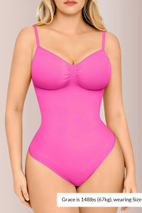 Willluxe® Seamless Bust-Covered Thong Bodysuit