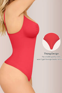 Willluxe® Seamless Bust-Covered Thong Bodysuit