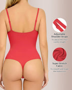 Willluxe® Seamless Bust-Covered Thong Bodysuit