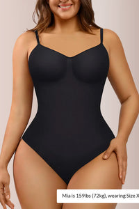 Willluxe® Seamless Bust-Covered Thong Bodysuit