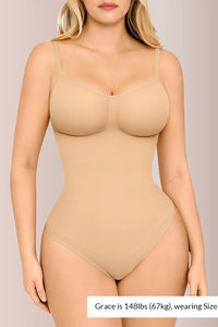 Willluxe® Seamless Bust-Covered Thong Bodysuit