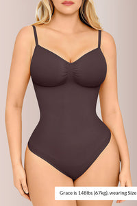 Willluxe® Seamless Bust-Covered Thong Bodysuit