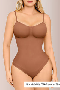 Willluxe® Seamless Bust-Covered Thong Bodysuit