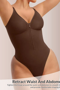 Willluxe® Seamless Heart-Neck Thong Bodysuit