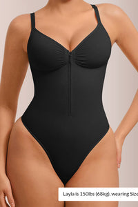 Willluxe® Seamless Heart-Neck Thong Bodysuit