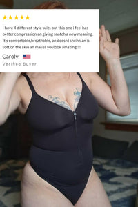 Willluxe® Seamless Heart-Neck Thong Bodysuit