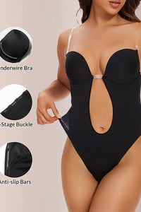 Willluxe® U-Plunge Backless Shapewear Bodysuit