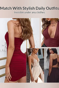 Willluxe® U-Plunge Backless Shapewear Bodysuit