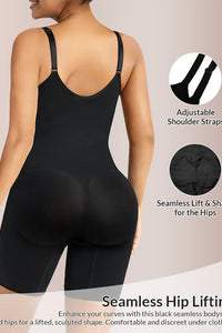 Willluxe® Zip-Up Tummy Control Shapewear Bodysuit