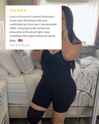 Willluxe® Zip-Up Tummy Control Shapewear Bodysuit