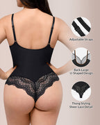 Willluxe® Sculpting Lace Shapewear Bodysuit