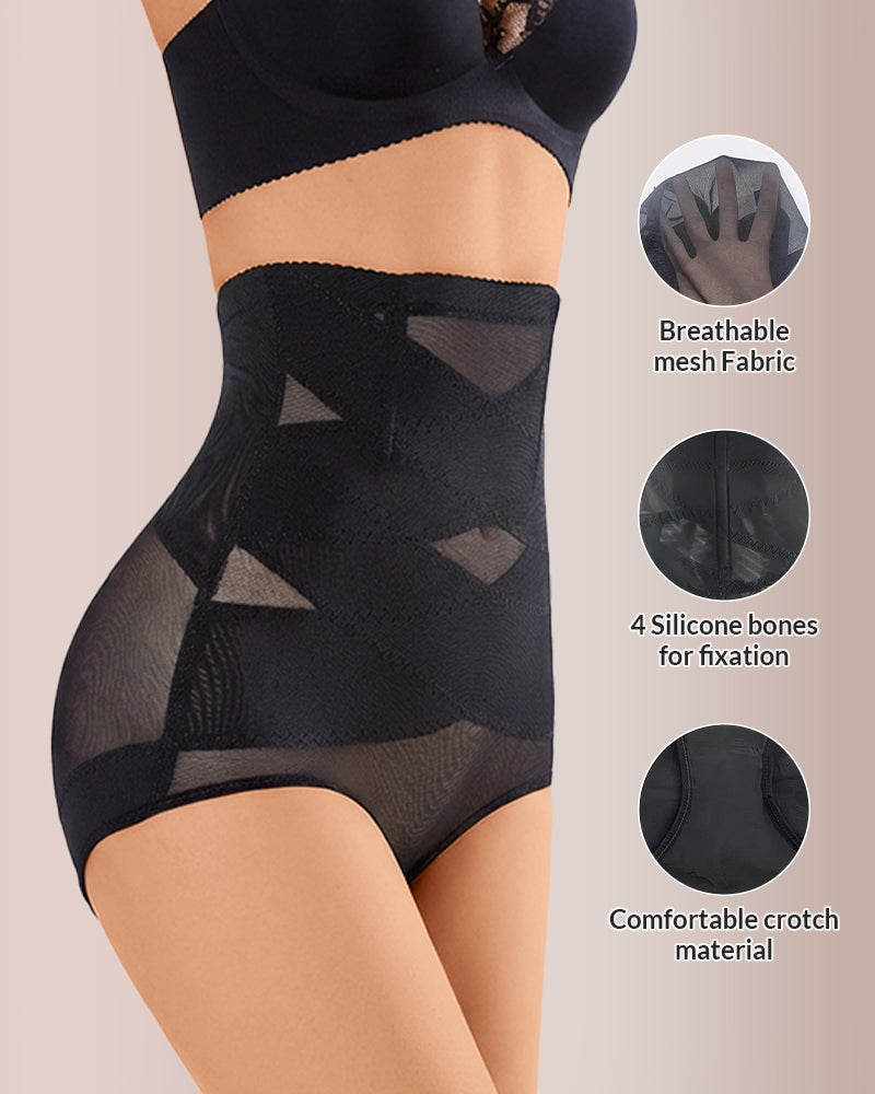 Willluxe® Seamless High Waist Ice Silk Tummy Control Panties