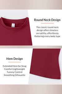 Willluxe® Women’s Solid Slim-Fit Stretch Sports Tee