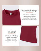 Willluxe® Women’s Solid Slim-Fit Stretch Sports Tee