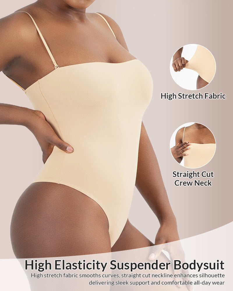 Willluxe® Convertible Strap Cami Bodysuit