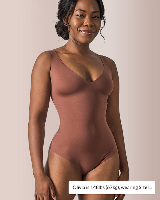 WILLLUXE® Seamless Tummy Control Shapewear Bodysuit