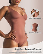 Willluxe® Seamless Tummy Control Shapewear Bodysuit