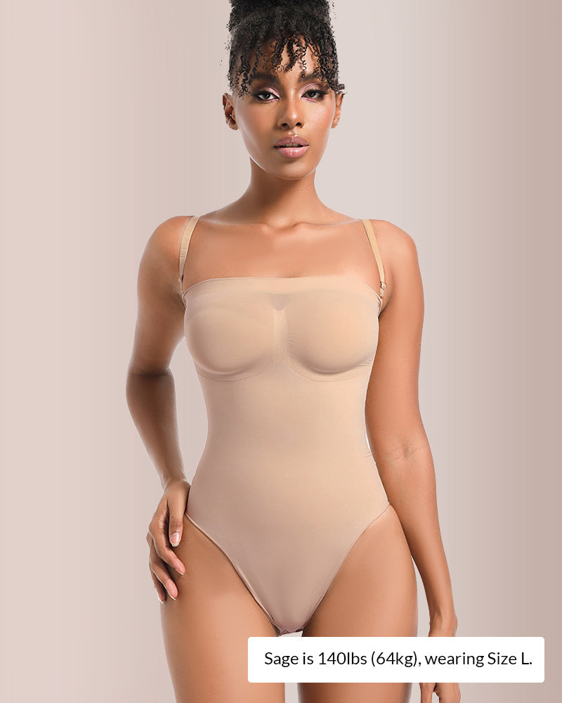 Willluxe® Seamless Sculpt Bandeau Bodysuit