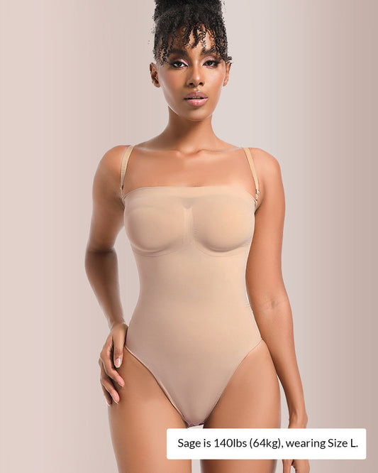 WILLLUXE® Seamless Sculpt Bandeau Bodysuit
