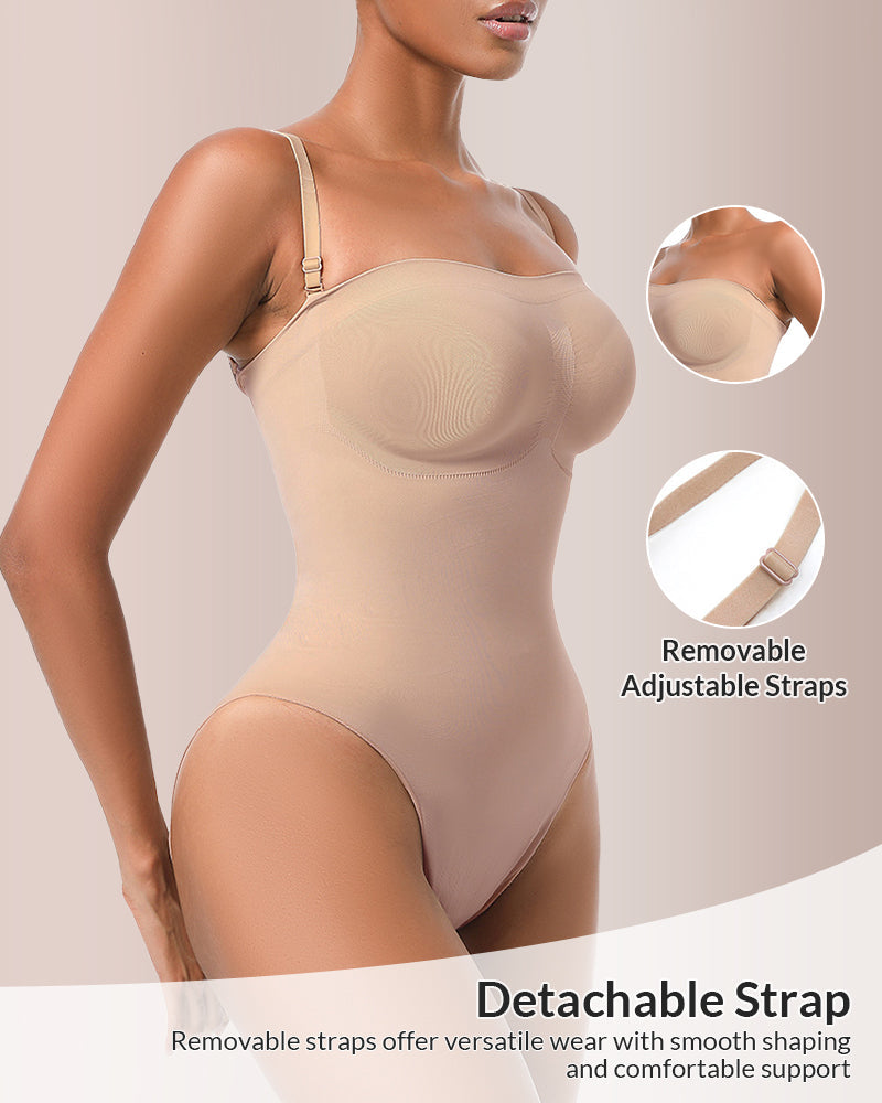 Willluxe® Seamless Sculpt Bandeau Bodysuit