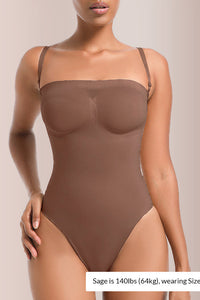 Willluxe® Seamless Sculpt Bandeau Bodysuit